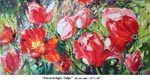 Floral Delight-Tulips, Oil on Canvas